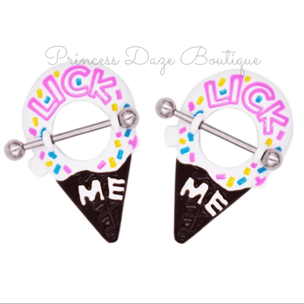 Ice Cream Nipple Ring Set